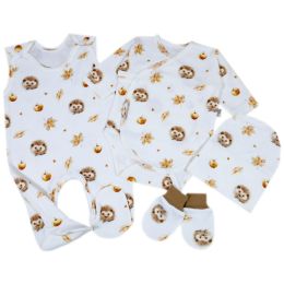 Kūdikio kraitelis - drabužėliai naujagimiui "George" 4 dalių