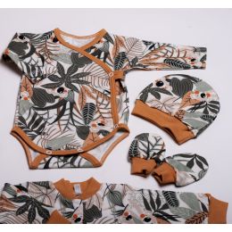 Kūdikio kraitelis drabužėliai kūdikiui "Koala Tropic"  rudos spalvos