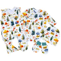 Kūdikio kraitelis - drabužėliai naujagimiui "Bear glamour" baltas 5 dalių internetu geresne kaina