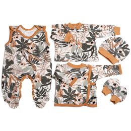 Kūdikio kraitelis drabužėliai kūdikiui "Koala Tropic"  rudos spalvos