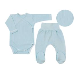 Drabužėliai kūdikiui "Natural blue" 2 dalių