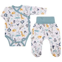 Drabužėliai kūdikiui "Animals mint" 2 dalių
