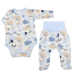 Drabužėliai kūdikiui "Jumbo" 2 dalių melsvas