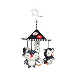 Pakabinamas žaislas kūdikiui "Owl pink" 