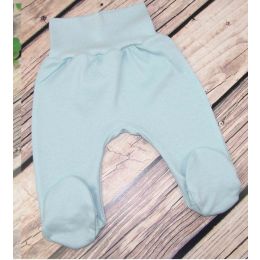 Kelnytės kūdikiui "Jersey" mėtinės su pėdutėmis