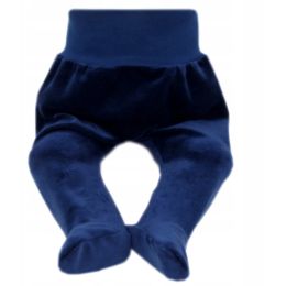 Veliūrinės kelnytės kūdikiui "Navy" 
