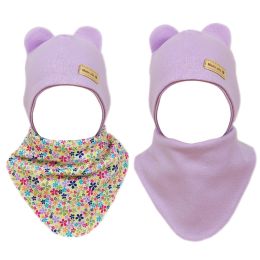 Kepurytė ir kaklaskarė kūdikiui "Flowers" internetu geresne kaina