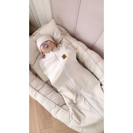 Vystyklas kokonas kūdikiui Teddy interlock super soft ecru