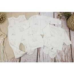Kūdikio kraitelis - drabužėliai naujagimiui "Goose" 5 dalių 