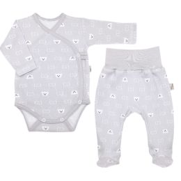 Drabužėliai kūdikiui "Bear glamour grey" 2 dalių