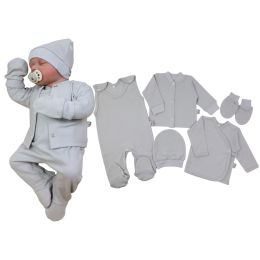 Kūdikio kraitelis - drabužėliai naujagimiui "Bear glamour" baltas 5 dalių internetu geresne kaina