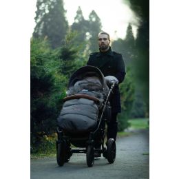 Pirštinės-mova vežimėliui ar rogėms "Warm" juodos spalvos