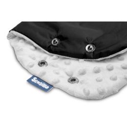 Pirštinės-mova vežimėliui ar rogėms "Warm up" juodos spalvos