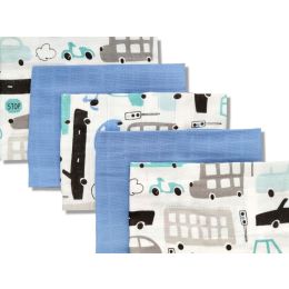 Muslino vystyklų rinkinys kūdikiams "Mini" 5 vnt 38x38 cm