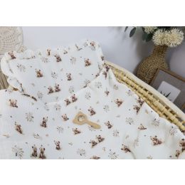 Komplektas kūdikiui "Natural lilia" pledas 56x76 cm ir pagalvė 36x28 cm