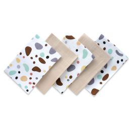 Muslino vystyklų rinkinys kūdikiams "Mini" 5 vnt 38x38 cm