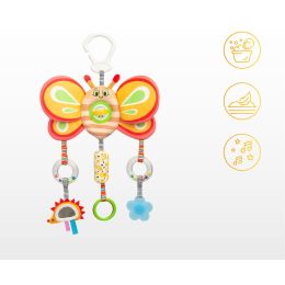 Pakabinamas žaislas kūdikiui "Owl pink" 