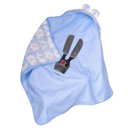 Pledas automobilinei kėdutei "Elephants & Dots" 80x80 cm melsvas