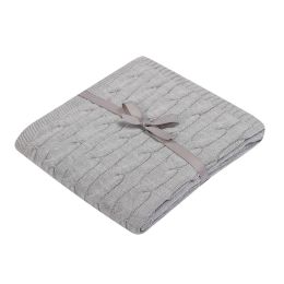 Pledas kūdikiui "Natural" 80x90 pilkos spalvos