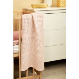 Kūdikio pledukas "Lulu light pink" 95x95 cm