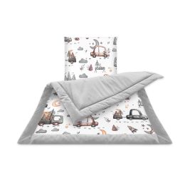 Pledas su pagalve kūdikiui "On road grey"