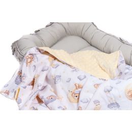 Pledas kūdikiui "Sweet Napping" 100x75cm smėlio spalvos