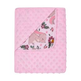 Pledas kūdikiui "Rabbit" 80x90 cm rožinis
