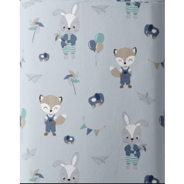 Medvilninė paklodė su guma kūdikiui 50x83 (galima rinktis spalvą)