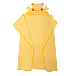 Rankšluostis kūdikiui "Crab" su gobtuvu 100x120cm geltonas