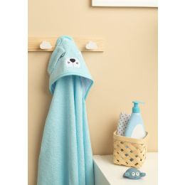 3D Rankšluostis kūdikiui "Doggy" su gobtuvu 100x100cm "frotte" 