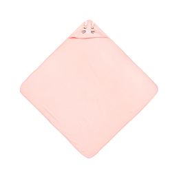 3D Rankšluostis kūdikiui "Pinky rabbit" su gobtuvu 100x100cm "frotte" 