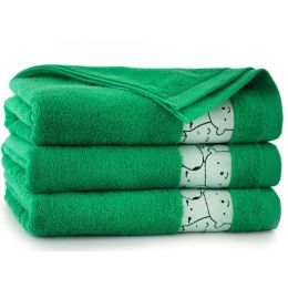 Rankšluostis "Happy faces" žalias