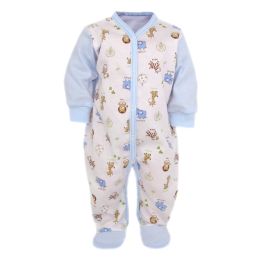 Šliaužtinukai kūdikiui "Zoo" melsvos spalvos