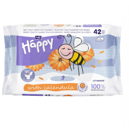 Drėgnas tualetinis popierius Bella "Kids calendula" 42 vnt