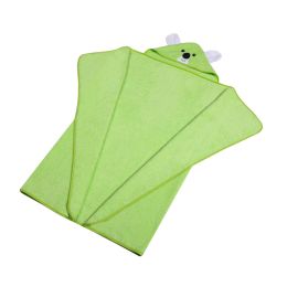 Rankšluostis kūdikiui "Koala" su gobtuvu 100x120cm žalias