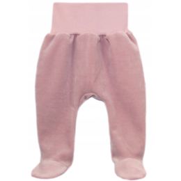 Veliūrinės kelnytės kūdikiui "Powder pink"
