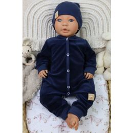 Šliaužtinukai kūdikiui "Velour navy" 