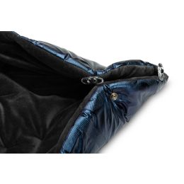 Šiltas miegmaišis - vokelis vežimėliui  "Aspen glamour" melsvas