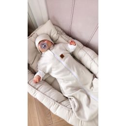 Vystyklas kokonas kūdikiui Teddy interlock super soft ecru