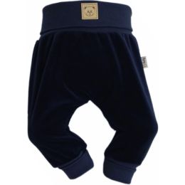 Veliūrinės kelnytės kūdikiui "BEAR NAVY" be pėdučių