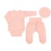 Drabužėliai kūdikiui "Natural pink" 2 dalių 