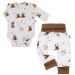 Drabužėliai kūdikiui "Galaxy beige" 2 dalių I Drabužių komplektukas kūdikiui 
