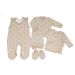 Kūdikio kraitelis - drabužėliai naujagimiui "Fox beige" 5 dalių