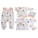 Kūdikio kraitelis - drabužėliai naujagimiui "Jumbo" 5 dalių smėlio spalvos