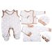 Kūdikio kraitelis - drabužėliai naujagimiui "Roses bloom" 5 dalių 