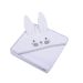 Rankšluostis vaikui su aplikacija "Bunny" 80x80 cm baltas