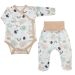 Drabužėliai kūdikiui "Jumbo" 2 dalių rausvi